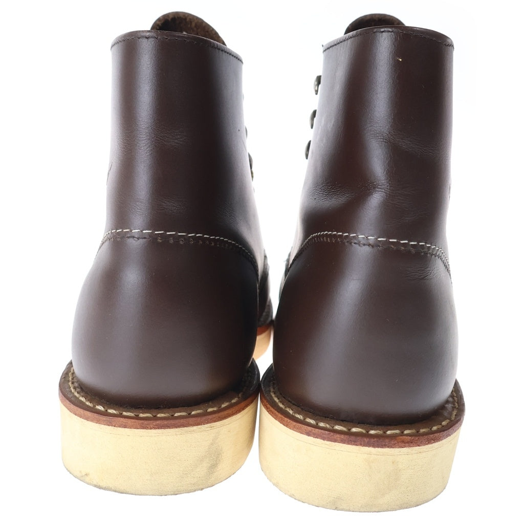 RED WING(レッド ウイング) 8134 6インチ ラウンドトゥブーツ ハイカット シューズ ブラウン US4.5/22.5cm レディース