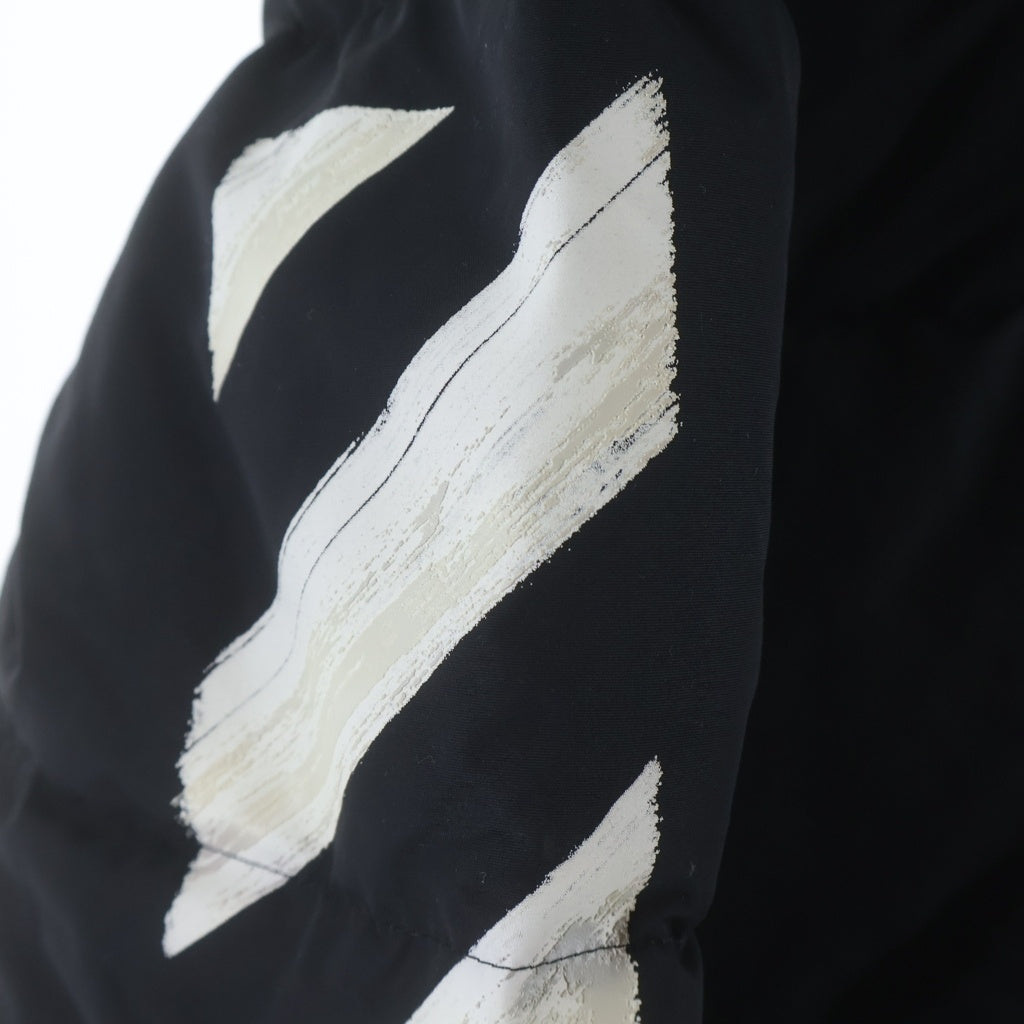 OFF-WHITE(オフホワイト) 17AW DIAG BRUSHED DOWN JKT OMED005F17576004 ダイアゴナル ブラッシュ ダウンジャケット ブラック