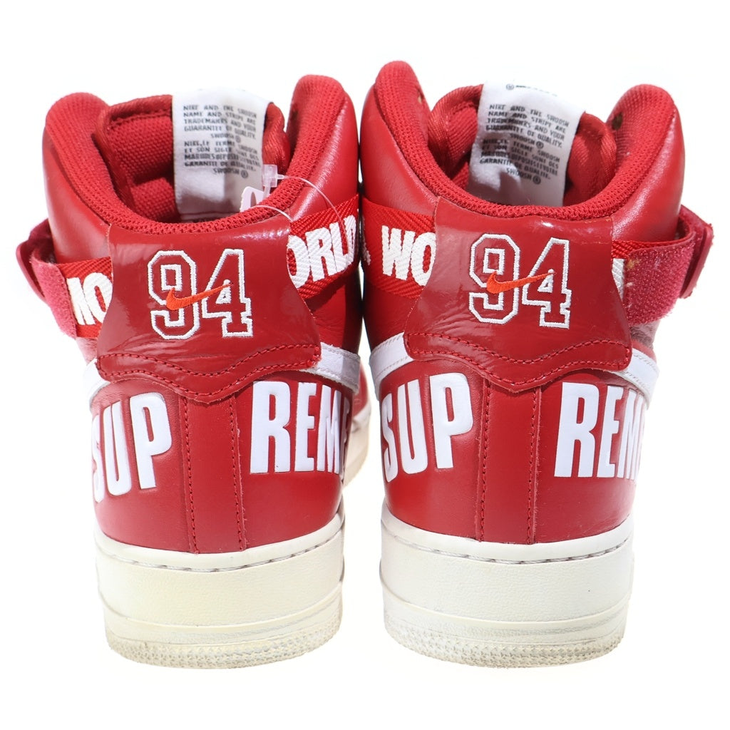 NIKE(ナイキ) 【観賞用 2014年製】 14AW ×SUPREME AIR FORCE 1 HIGH WORLD FAMOUS エアフォース1 ハイ ワールド フェイマス ハイカットスニーカー US10.5/28.5cm 698696-610