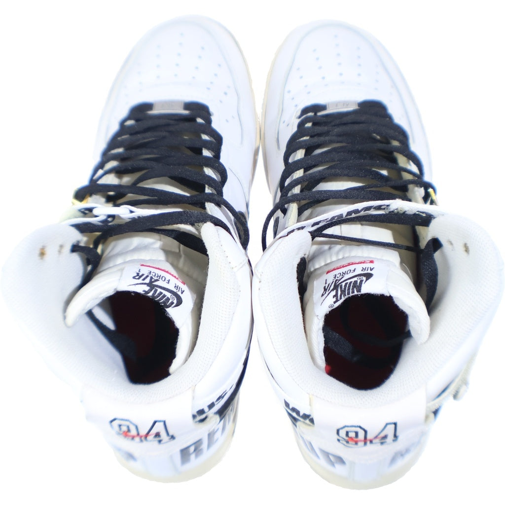 NIKE(ナイキ) 【観賞用 2014年製】 14AW ×SUPREME AIR FORCE 1 HIGH SUPREME SP シュプリーム エアフォース1 ハイカット スニーカー ホワイト US10/28cm 698696-100
