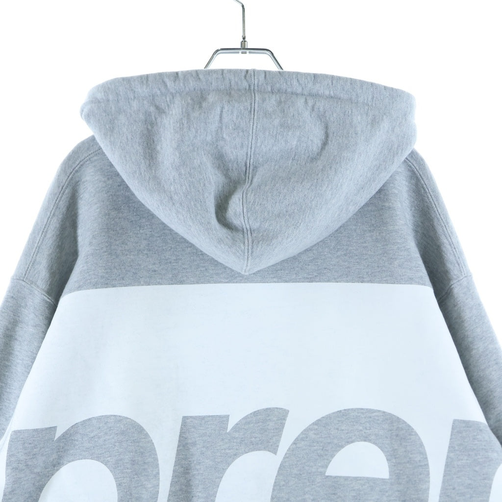 SUPREME(シュプリーム) 21SS Big Logo Hooded Sweatshirt ビッグロゴ プルオーバー スウェットパーカー グレー