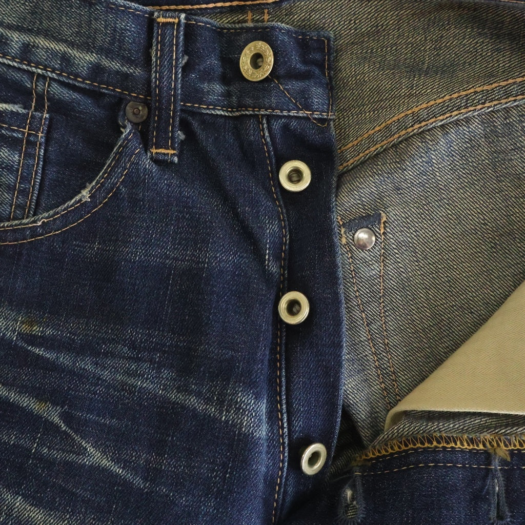 Levi's(リーバイス) 501XX 1944年 大戦モデル 復刻 BIG E 月桂樹ドーナツボタン ボタンフライ デニムパンツ インディゴ 44501