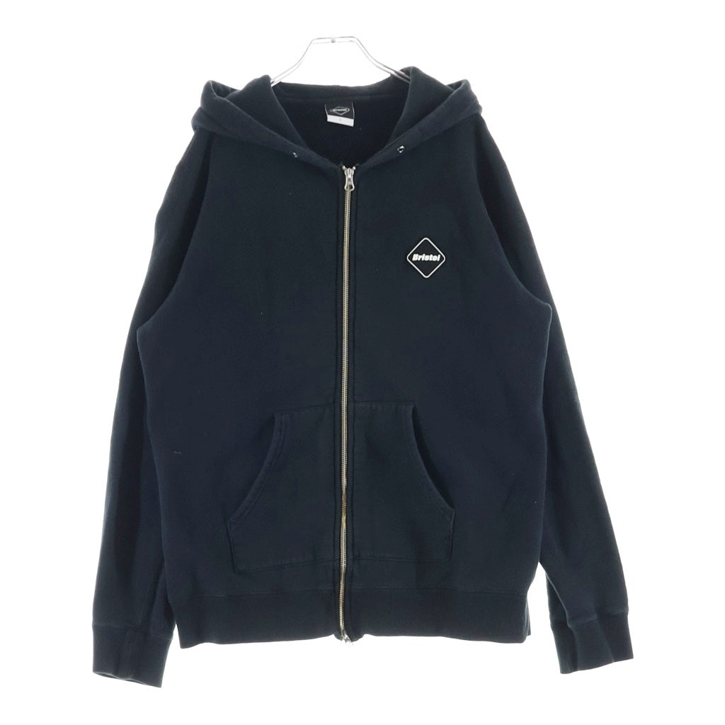 F.C.R.B./F.C.Real Bristol/FCRB(エフシーアールビー/エフシーレアルブリストル) 17AW BIG LOGO ZIP UP HOODY ビックロゴ フーディー ジップアップパーカー ブラック FCRB-178061