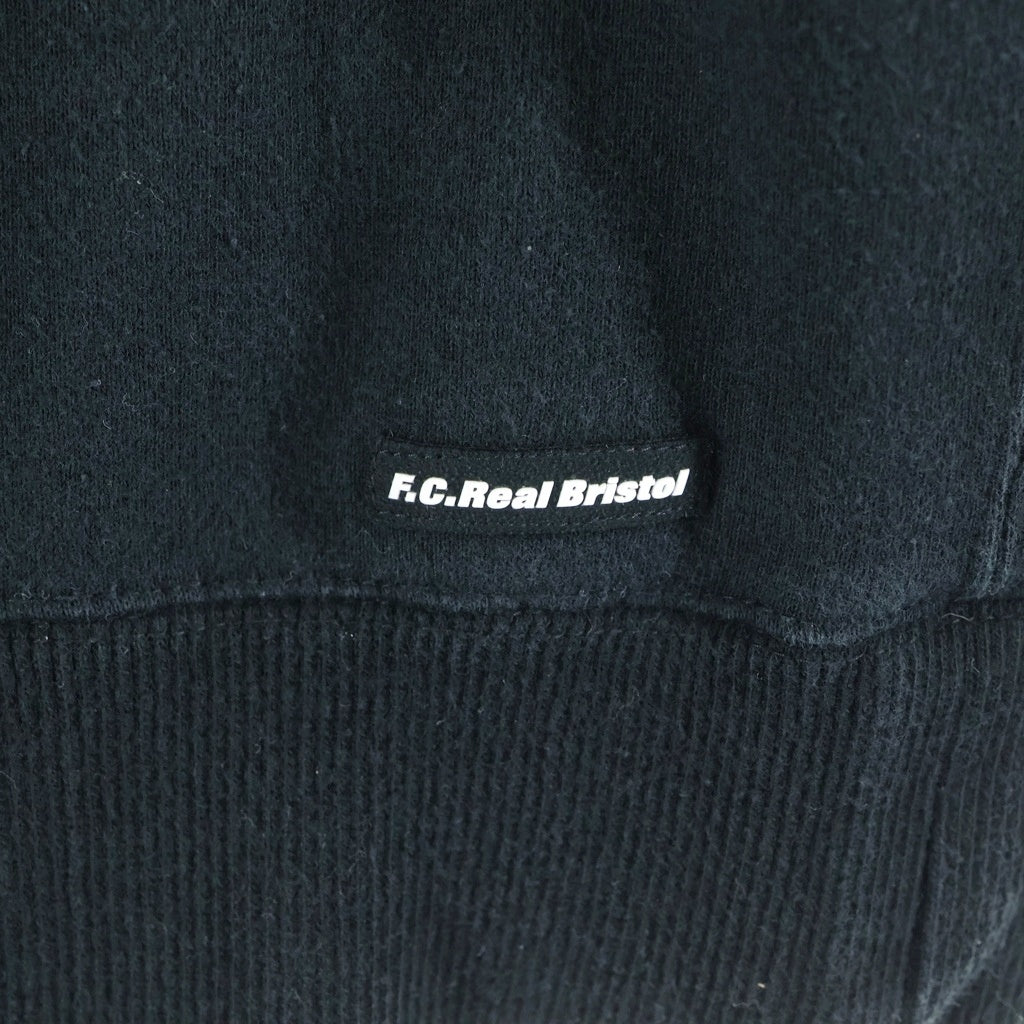 F.C.R.B./F.C.Real Bristol/FCRB(エフシーアールビー/エフシーレアルブリストル) 17AW BIG LOGO ZIP UP HOODY ビックロゴ フーディー ジップアップパーカー ブラック FCRB-178061