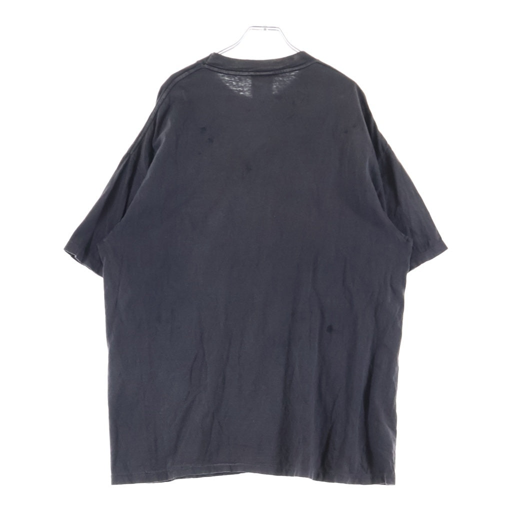 READY MADE(レディメイド) 24SS POCKET T-SHIRT フロントプリント ポケット半袖Tシャツ カットソー ブラック RE-CO-BK-00-00-278
