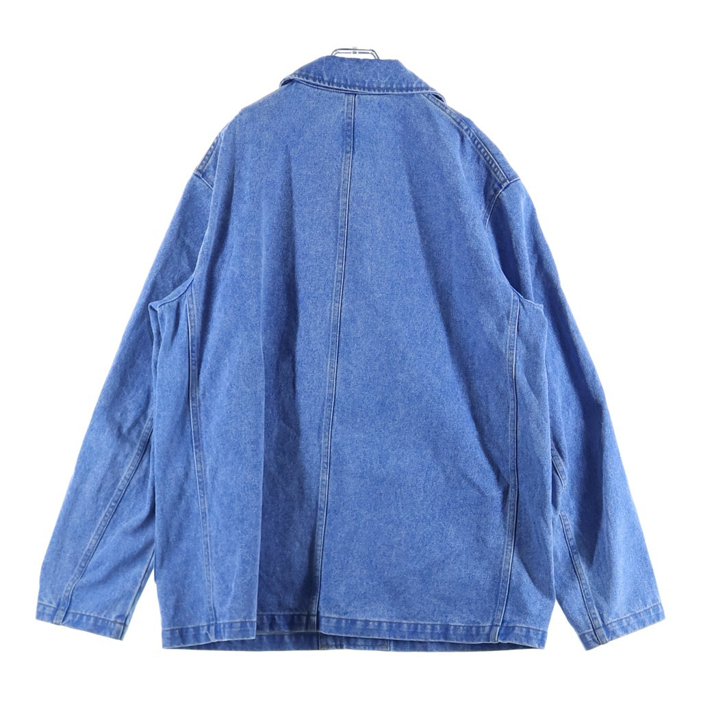 MARNI(マルニ) 25SS BLEACHED COATED ORGANIC DENIM COBALT JACKET ブリーチデニムカバーオールジャケット インディゴブルー GUJU0012S0