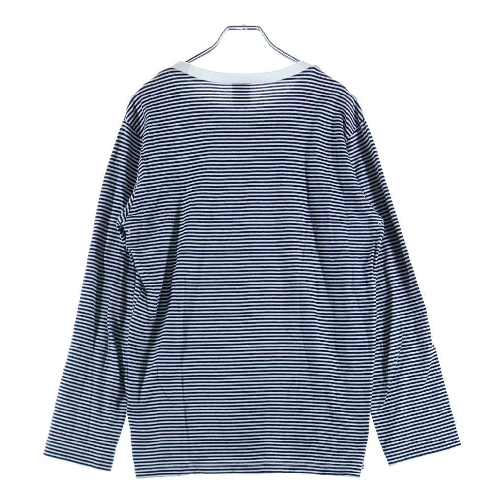 NUMBER (N)INE(ナンバーナイン) 宮下期 ボーダー ロングスリーブ クルーネック 長袖Tシャツ カットソー ブラック/ホワイト