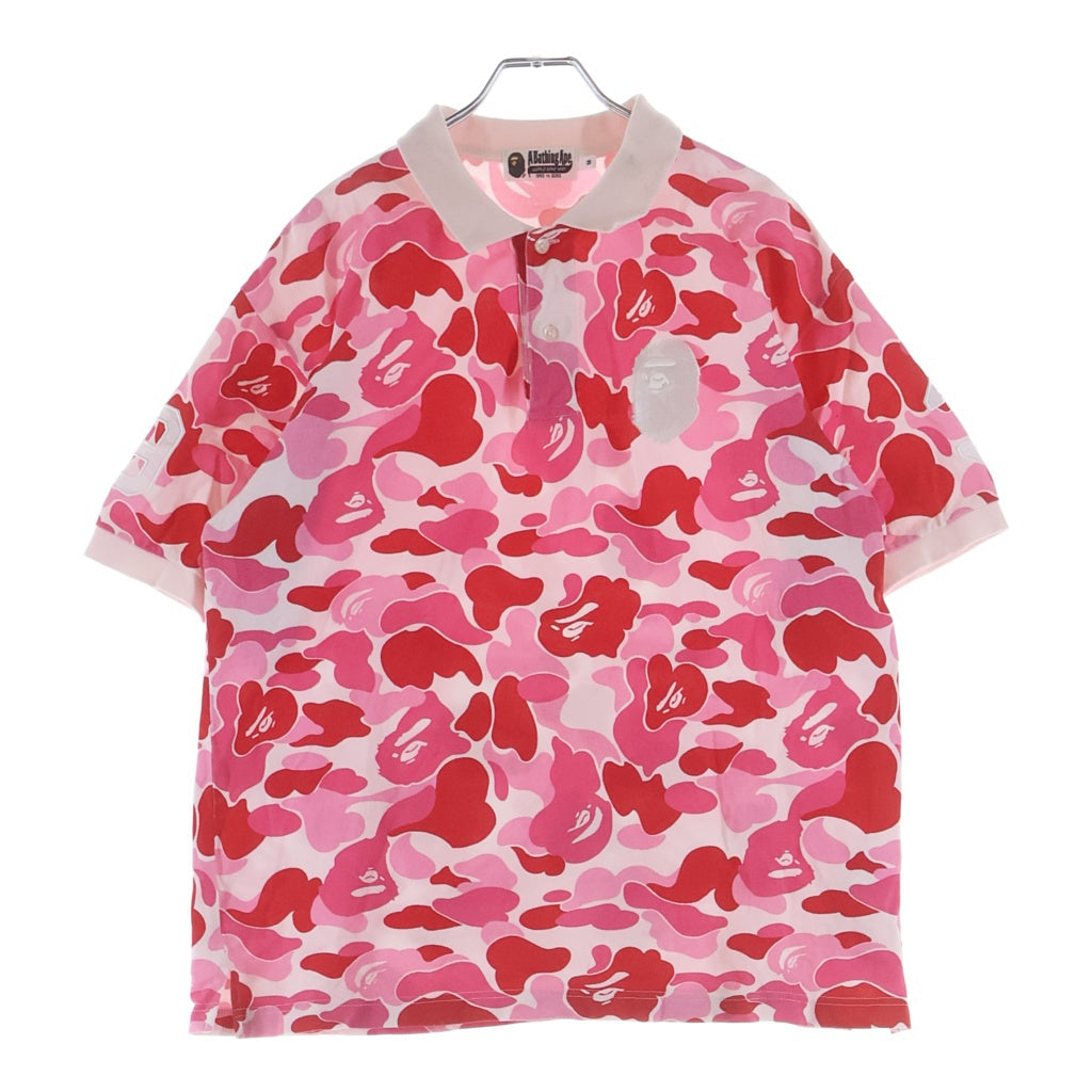 A BATHING APE(アベイシングエイプ) ABC CAMO LARGE APE HEAD POLO