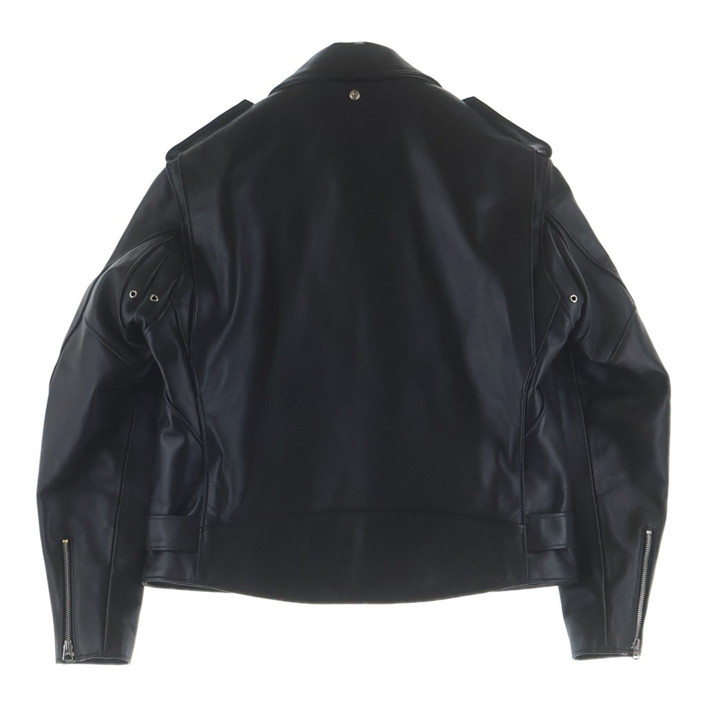 SCHOTT(ショット) 618 RIDERS カウレザー ジップアップ ダブルレザージャケット ブラック 7823950097