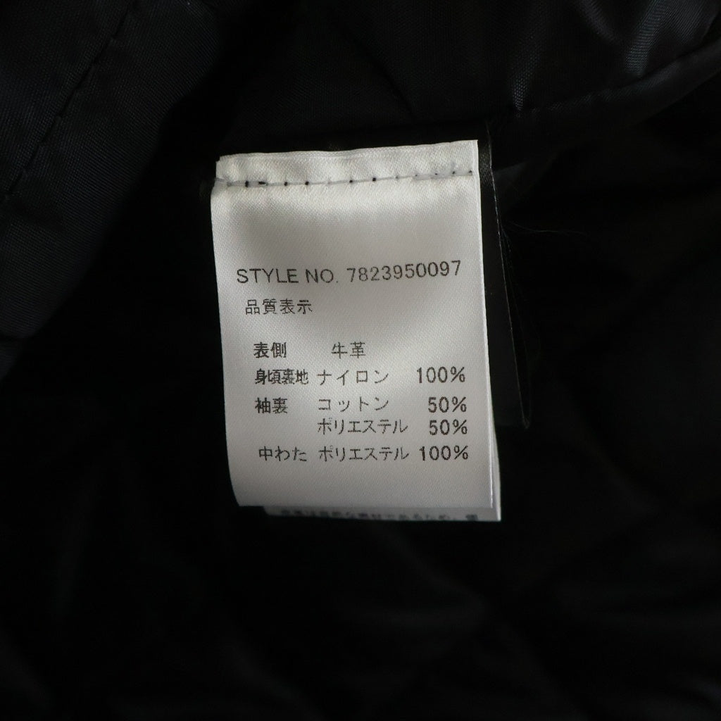 SCHOTT(ショット) 618 RIDERS カウレザー ジップアップ ダブルレザージャケット ブラック 7823950097