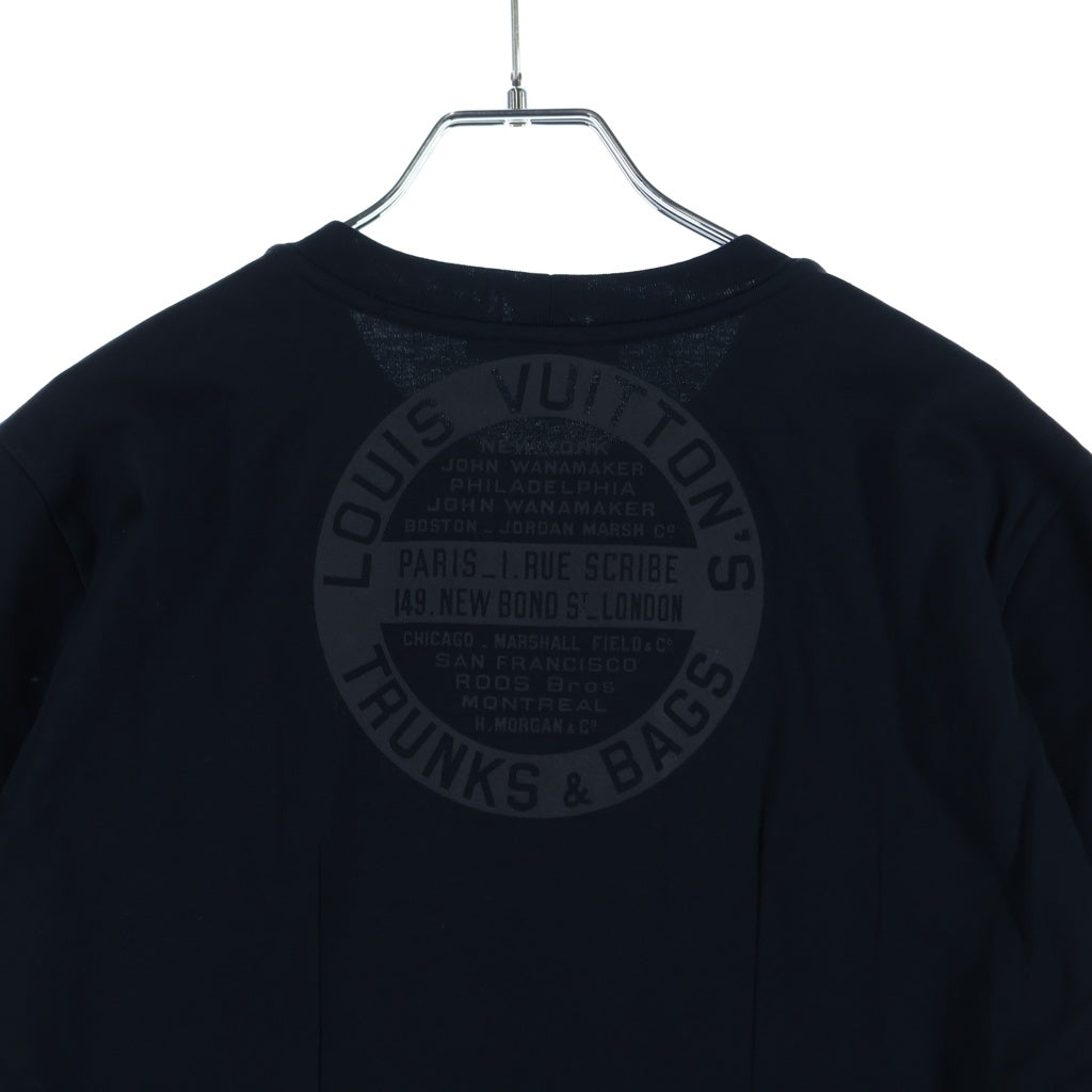 LOUIS VUITTON(ルイヴィトン) 17SS TRUNK&BAGS トランクアンドバックス フロントプリント半袖Tシャツ カットソー ブラック RW171B AXQ FBTS2
