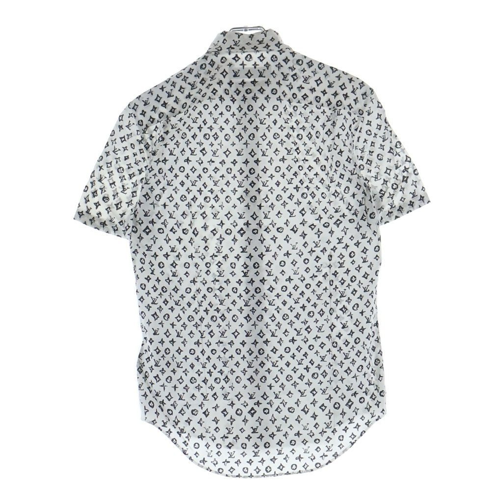 LOUIS VUITTON(ルイヴィトン) モノグラム 総柄 半袖シャツ ホワイト RM172Q DGB HDS46W