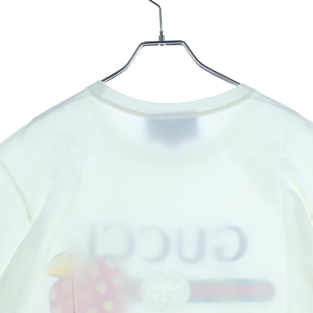 GUCCI(グッチ) フロントロゴプリント 半袖Tシャツ カットソー ホワイト 548334 XJDNC