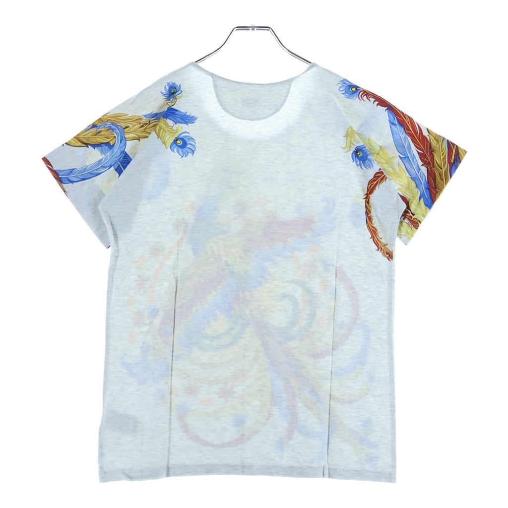 HERMES(エルメス) フロント フェニックスプリント 半袖Tシャツ カットソー グレー 46-7612
