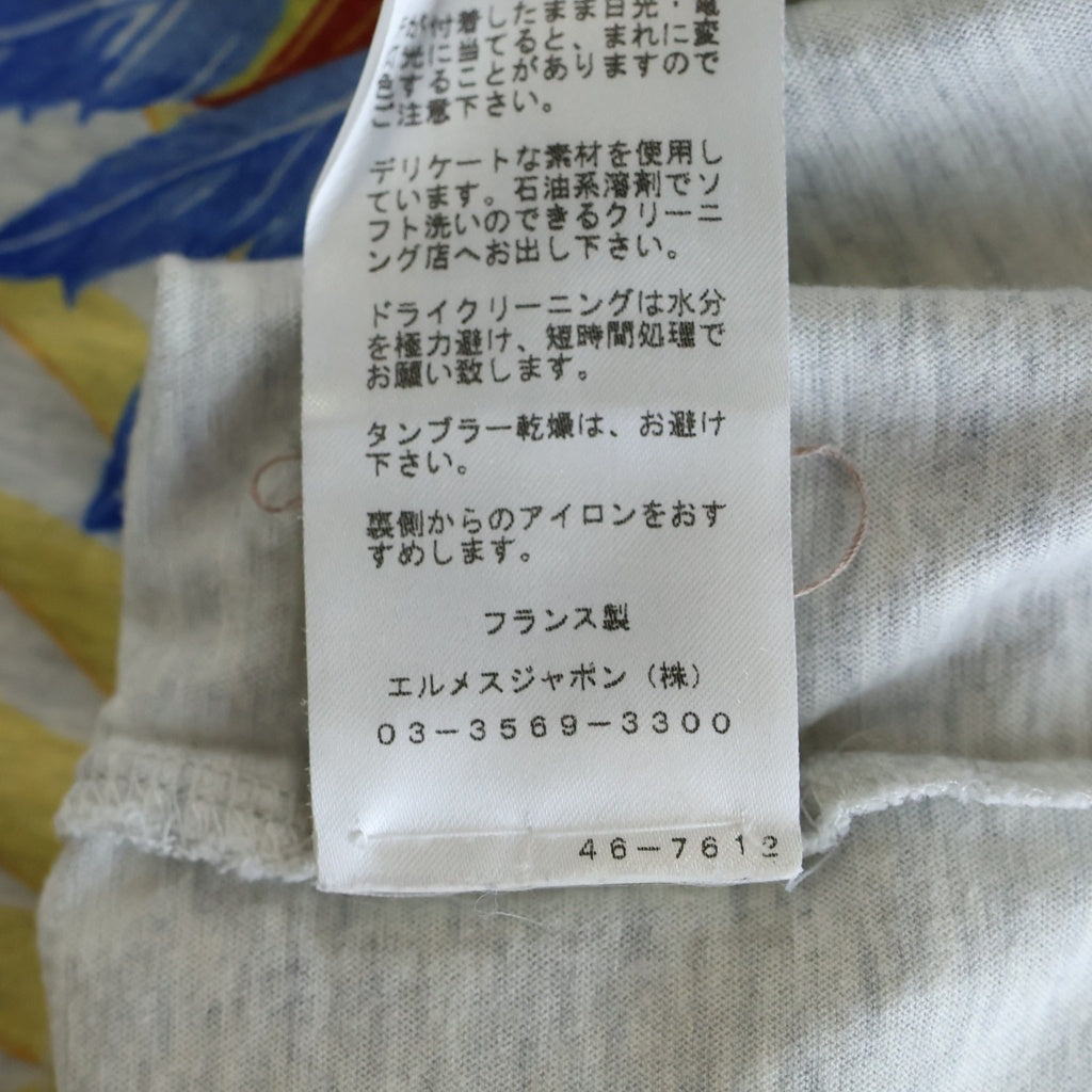 HERMES(エルメス) フロント フェニックスプリント 半袖Tシャツ カットソー グレー 46-7612