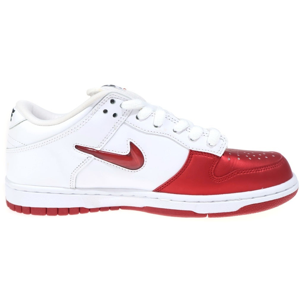 NIKE(ナイキ) 19AW ×SUPREME DUNK LOW Varsity Red White CK3480-600 シュプリーム ダンク バーシティレッド ローカットスニーカー シューズ ホワイト/レッド US7/25.0cm