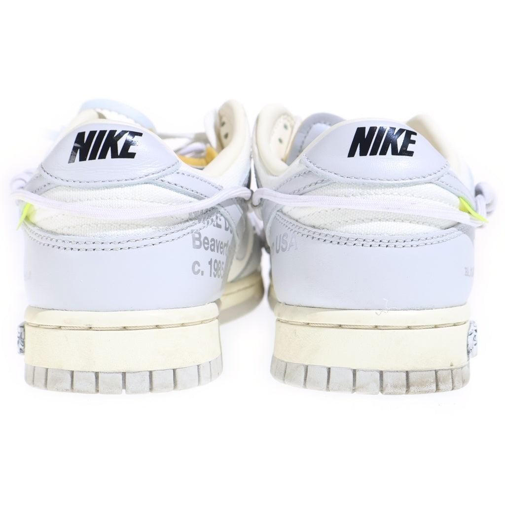 NIKE(ナイキ) ×OFF-WHITE DUNK LOW 1 DM-1602-123 1OF 50 LOT49 オフホワイト ダンク ローカットスニーカー グレー DM-1602-123 US8/26.0cm