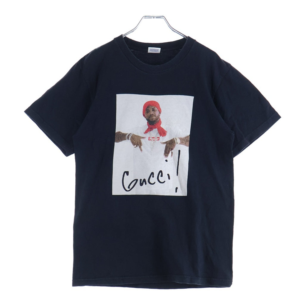 SUPREME(シュプリーム) 16AW Gucci Mane Tee フロントプリント 半袖Tシャツ カットソー ブラック