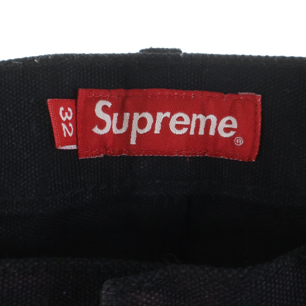 SUPREME(シュプリーム) 22SS Nate Lowman Double Knee Painter Pant ネイトローマン ダブルニー ペインターパンツ ブラック