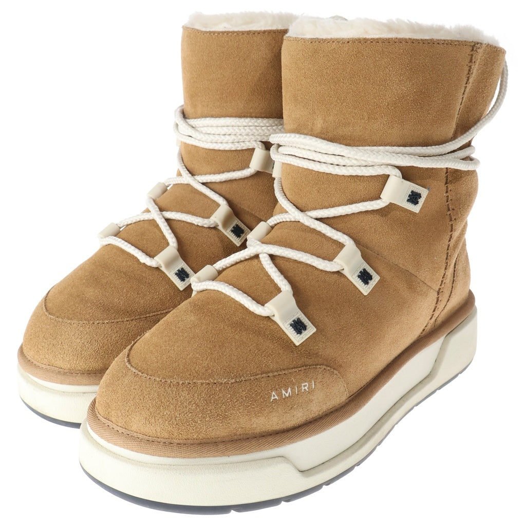 AMIRI(アミリ) Malibu Hi レースアップ ムートン ハイカットブーツ ブラウン US11/29.0cm PS24MFB006-210