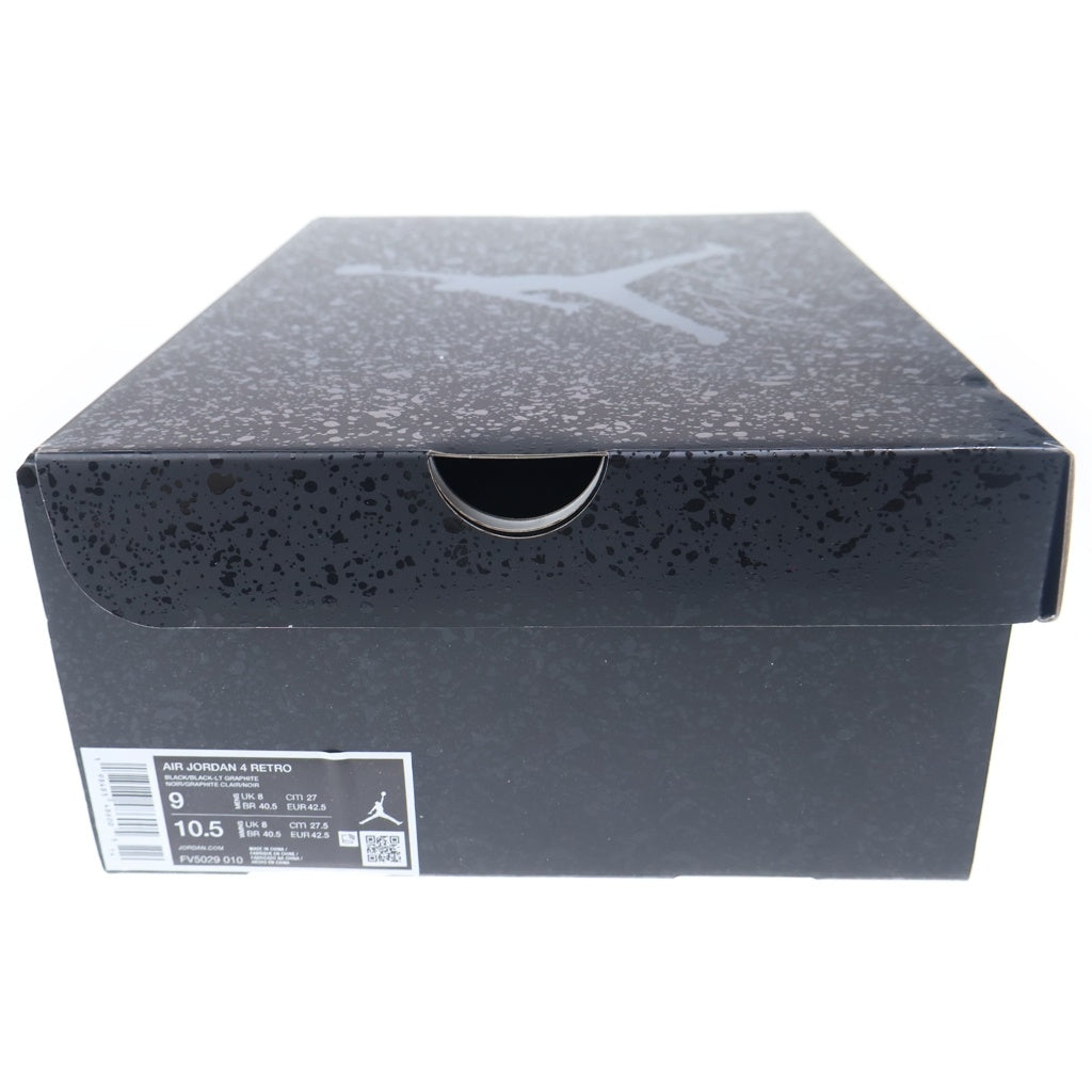 NIKE(ナイキ) AIR JORDAN 4 BLACK CAT FV5029‐010 エアジョーダン4 ブラックキャット ハイカットスニーカー シューズ ブラック US9/27.0cm