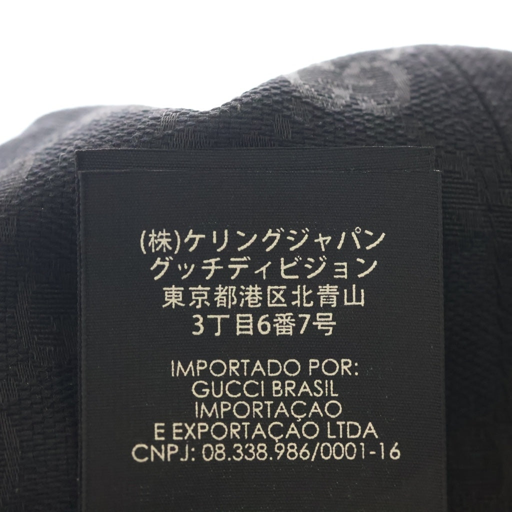 GUCCI(グッチ) GGキャンバスロゴ 6パネル ベースボールキャップ ブラック 539517