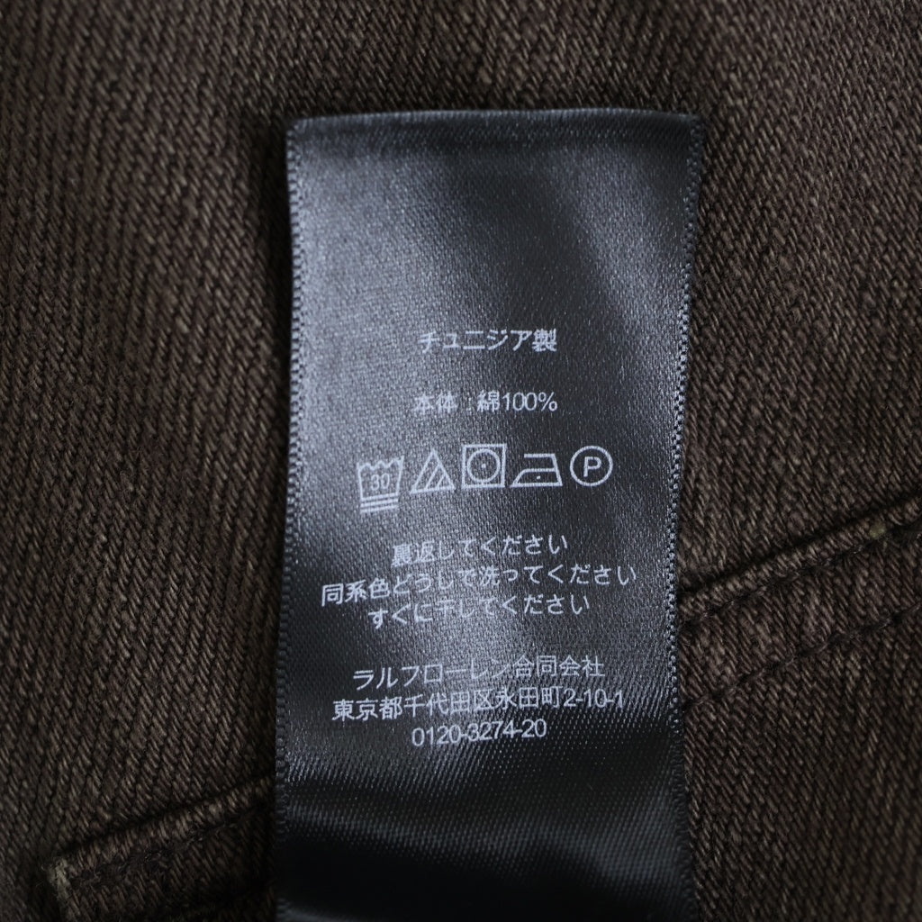 RRL(ダブルアールエル) DENIM SHIRTS JACKET ツイル ユーティリティ 長袖シャツ ジャケット ブラウン 782959682001