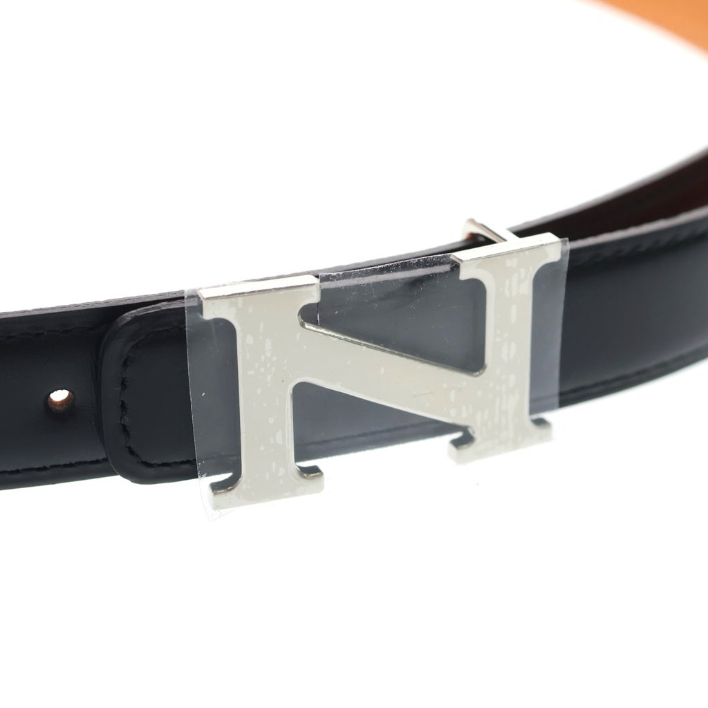 NEIGHBORHOOD(ネイバーフッド) 26SS DETACHABLE BUCKLE BELT ロゴバックル バイカラー レザーベルト ブラック/オレンジ 261PKNH-AC02