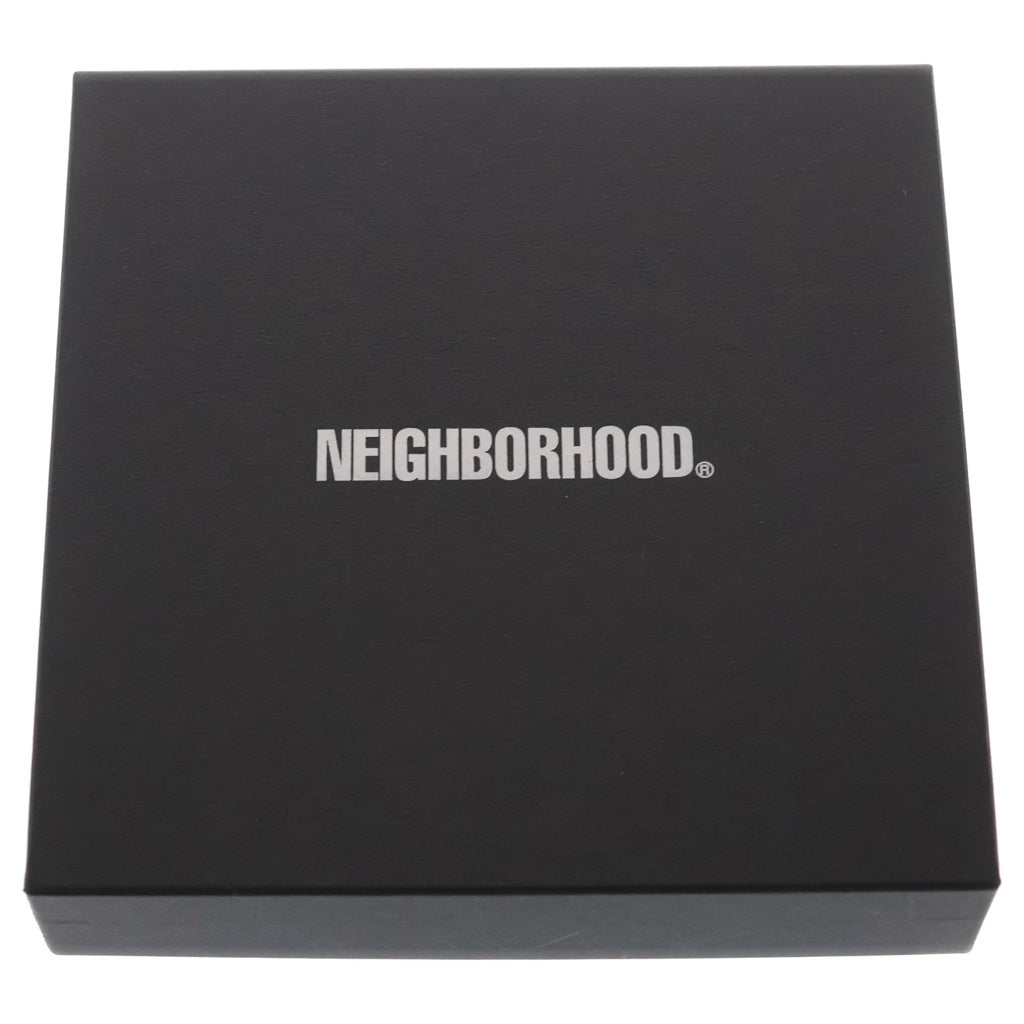 NEIGHBORHOOD(ネイバーフッド) 26SS DETACHABLE BUCKLE BELT ロゴバックル バイカラー レザーベルト ブラック/オレンジ 261PKNH-AC02