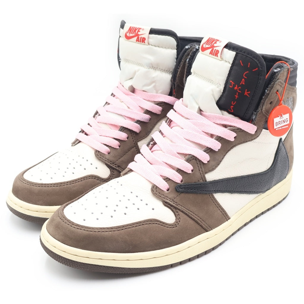 NIKE(ナイキ) ×TRAVIS SCOTT AIR JORDAN 1 RETRO HIGH OG TS SP CD4487-100 トラヴィススコット エアジョーダン1 ハイカットスニーカー シューズ US11/29.0cm