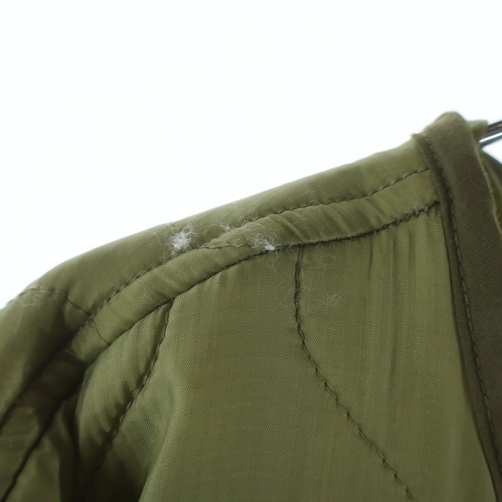 NO BRAND(ノーブランド) KKKKKK ケーケーケーケーケーケー Quilting Liner Jacket バック スパンコール付き キルティング ライナージャケット カーキ