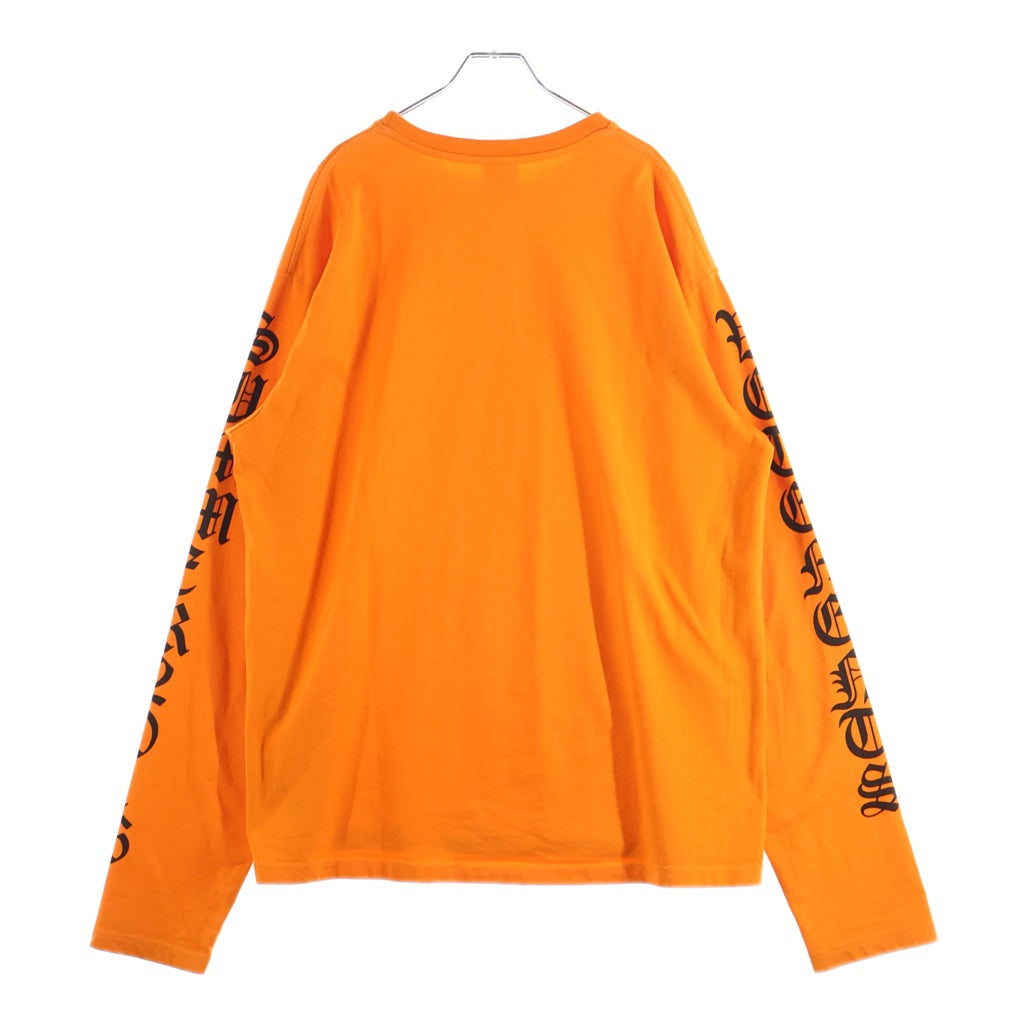 VETEMENTS(ヴェトモン) 16SS Arm Print L/S Tee アームプリント 長袖Tシャツ オレンジ SS16TP14