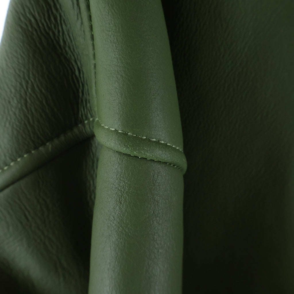 STUSSY(ステューシー) 23AW WORK JACKET SHEARLING シープスキン フーディー ジップアップ ムートンジャケット ブルゾン グリーン 115751