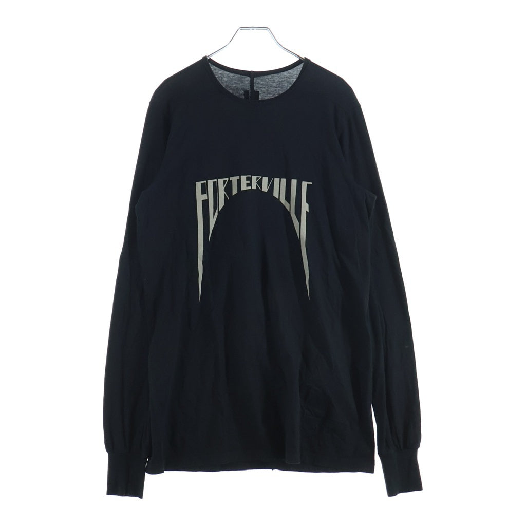 DRKSHDW(ダークシャドウ) Logo T-shirts シグネチャーロゴプリント クルーネック オーバーサイズ 長袖Tシャツ カットソー ブラック DU02D2260-RNEP1