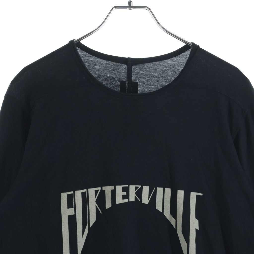 DRKSHDW(ダークシャドウ) Logo T-shirts シグネチャーロゴプリント クルーネック オーバーサイズ 長袖Tシャツ カットソー ブラック DU02D2260-RNEP1