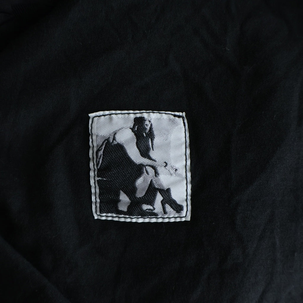 DRKSHDW(ダークシャドウ) Logo T-shirts シグネチャーロゴプリント クルーネック オーバーサイズ 長袖Tシャツ カットソー ブラック DU02D2260-RNEP1