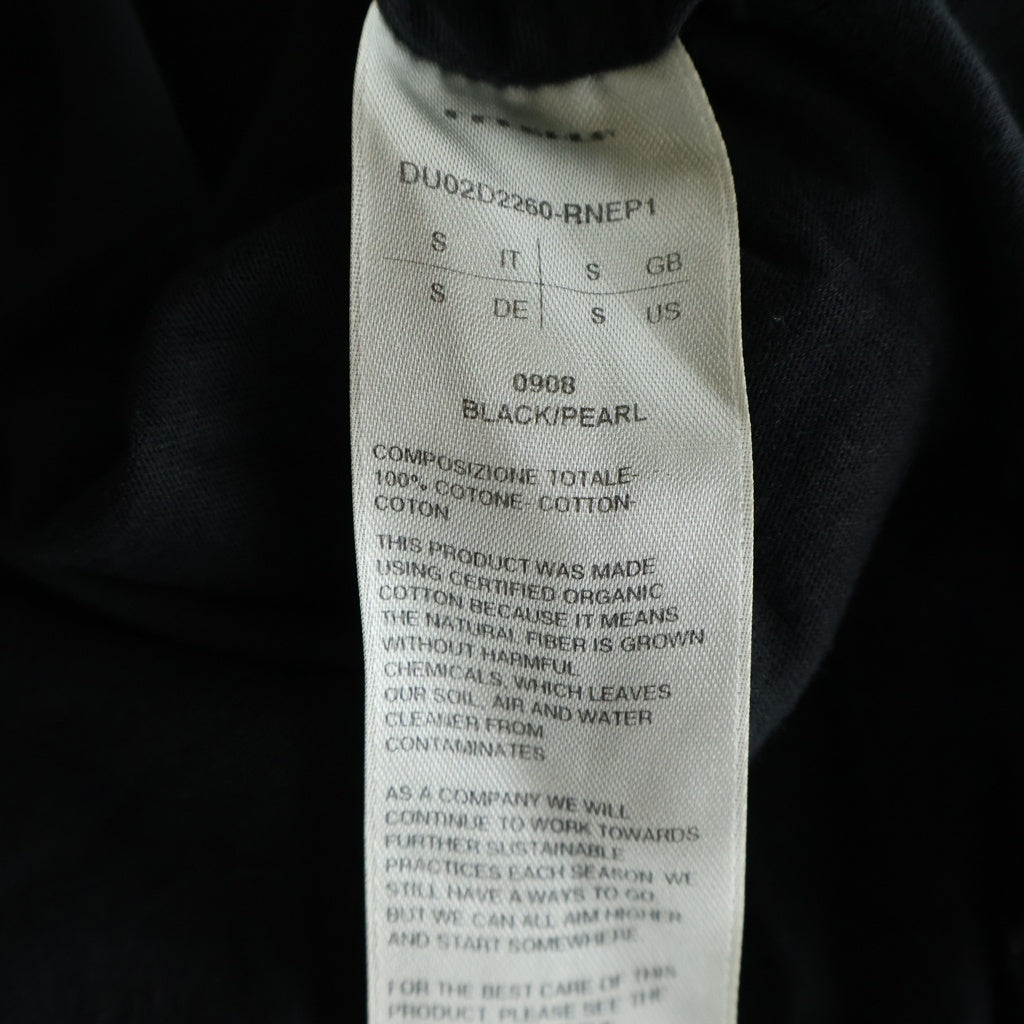 DRKSHDW(ダークシャドウ) Logo T-shirts シグネチャーロゴプリント クルーネック オーバーサイズ 長袖Tシャツ カットソー ブラック DU02D2260-RNEP1
