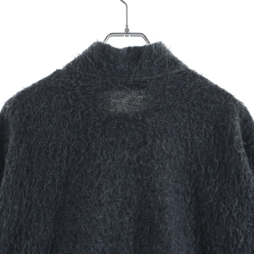 OUR LEGACY(アワーレガシー) 22AW SHRUNKEN FULLZIP POLO シュランケン フルジップ ポロ ジップアップ モヘアジャケット グレー M4226SD