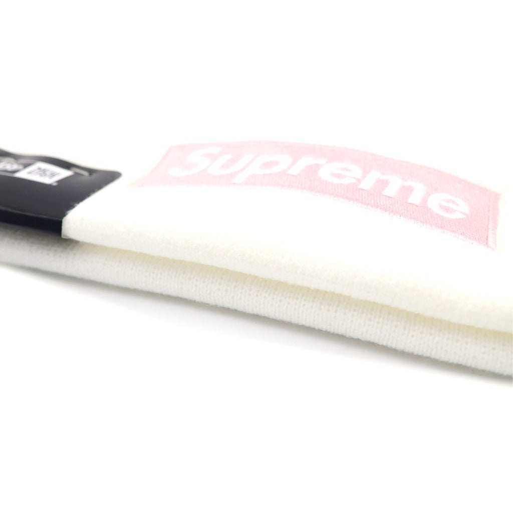 SUPREME(シュプリーム) 25AW New Era Box Logo Beanie ニューエラ ボックスロゴビーニー ニット帽 帽子 ホワイト/ピンク