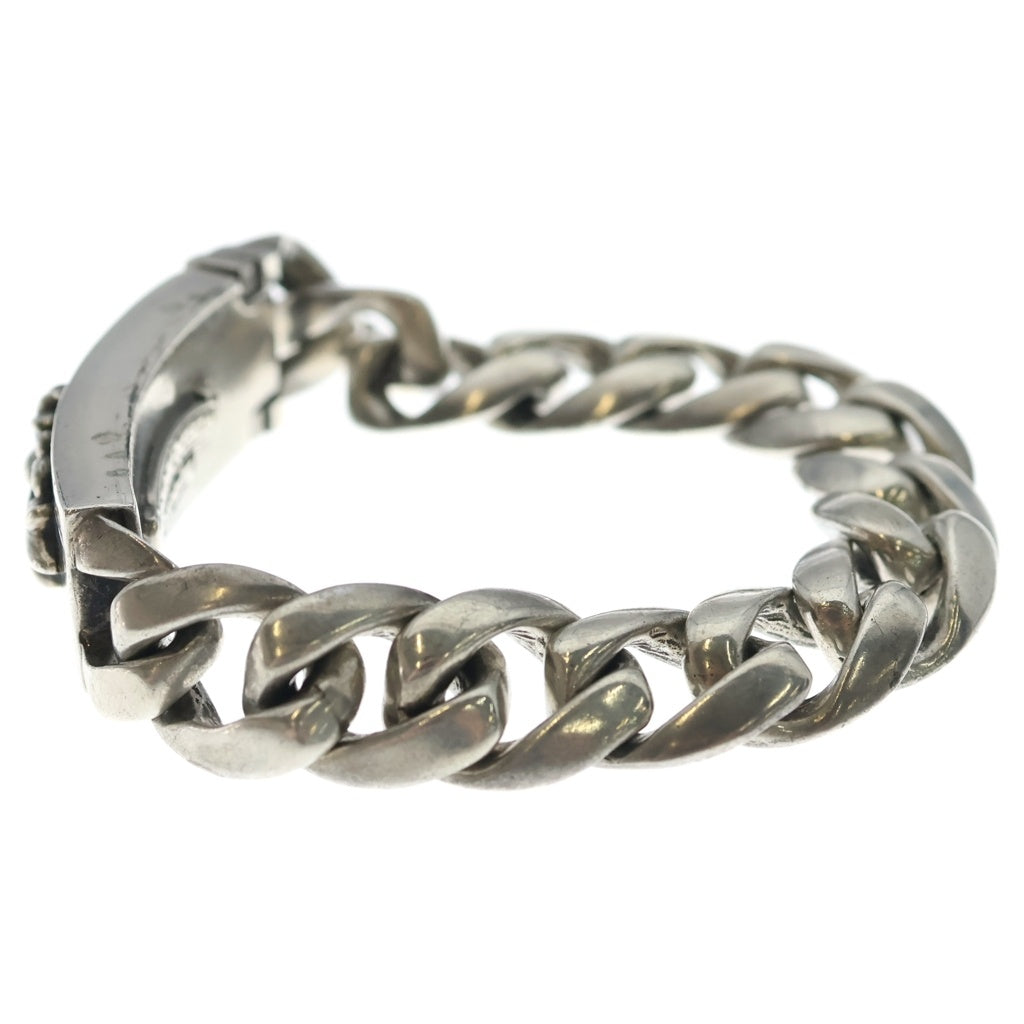 CHROME HEARTS(クロムハーツ) ID FLORAL CRS フローラルクロスIDクラシックリンク ブレスレット 13LINK シルバー BCA164
