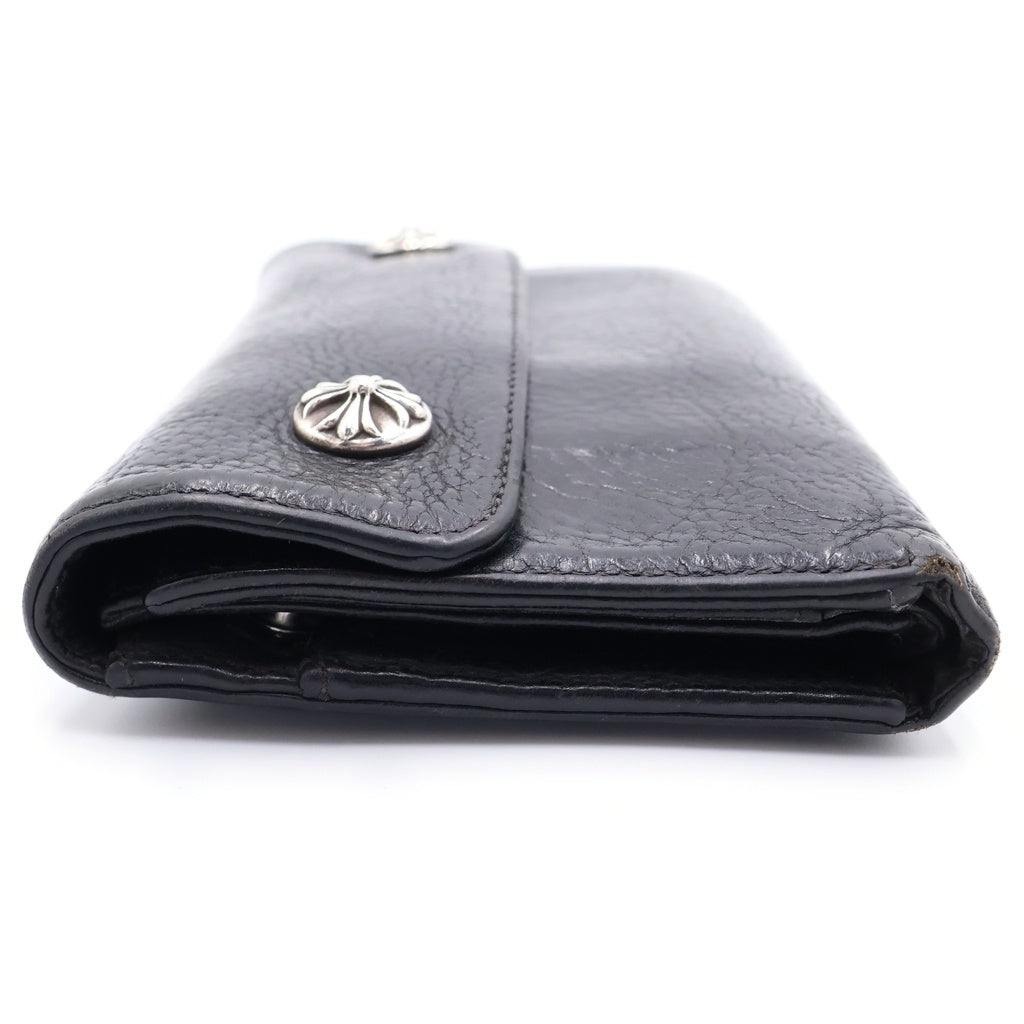 CHROME HEARTS(クロムハーツ) WAVE ウェーブ レザーウォレット 財布 ブラックBCA375