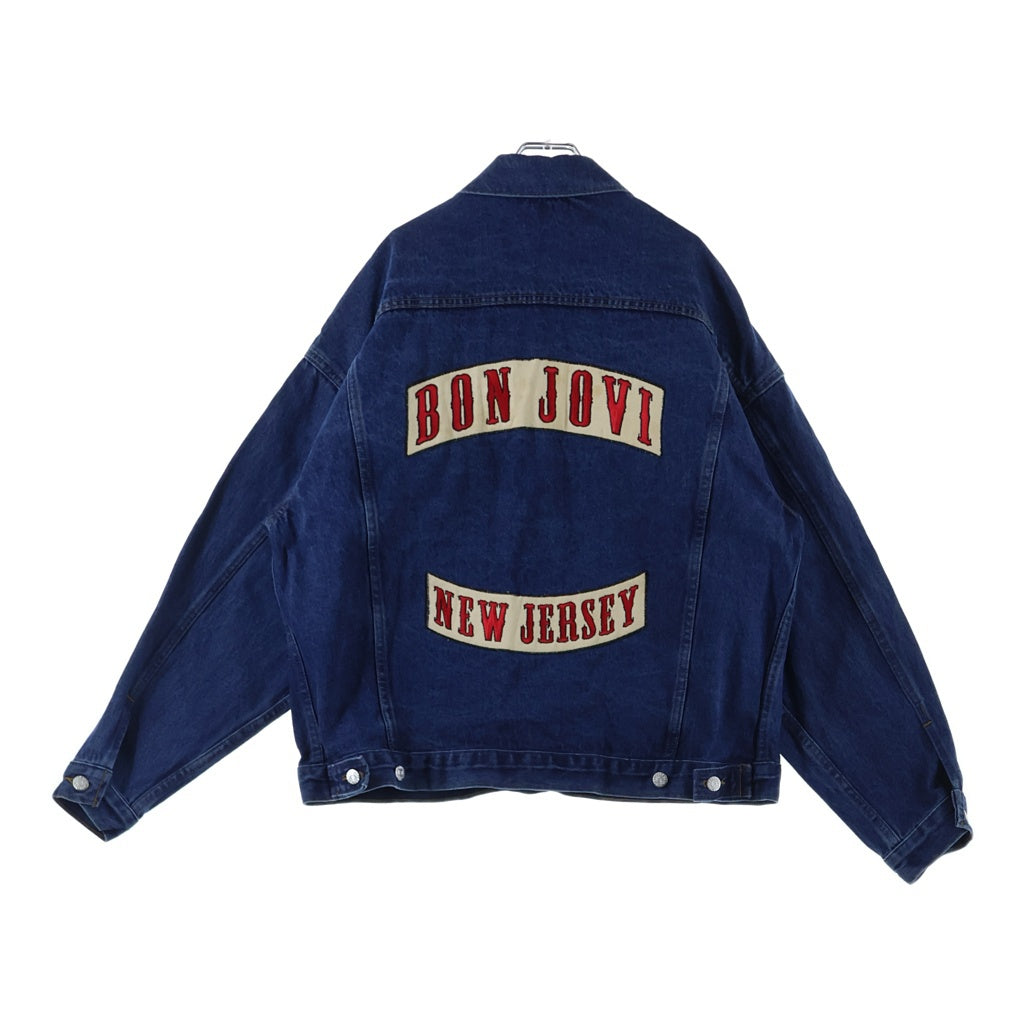 VINTAGE(ヴィンテージ) 90S BON JOVI NEW JERSEY バック刺繍 デニムジャケット インディゴ