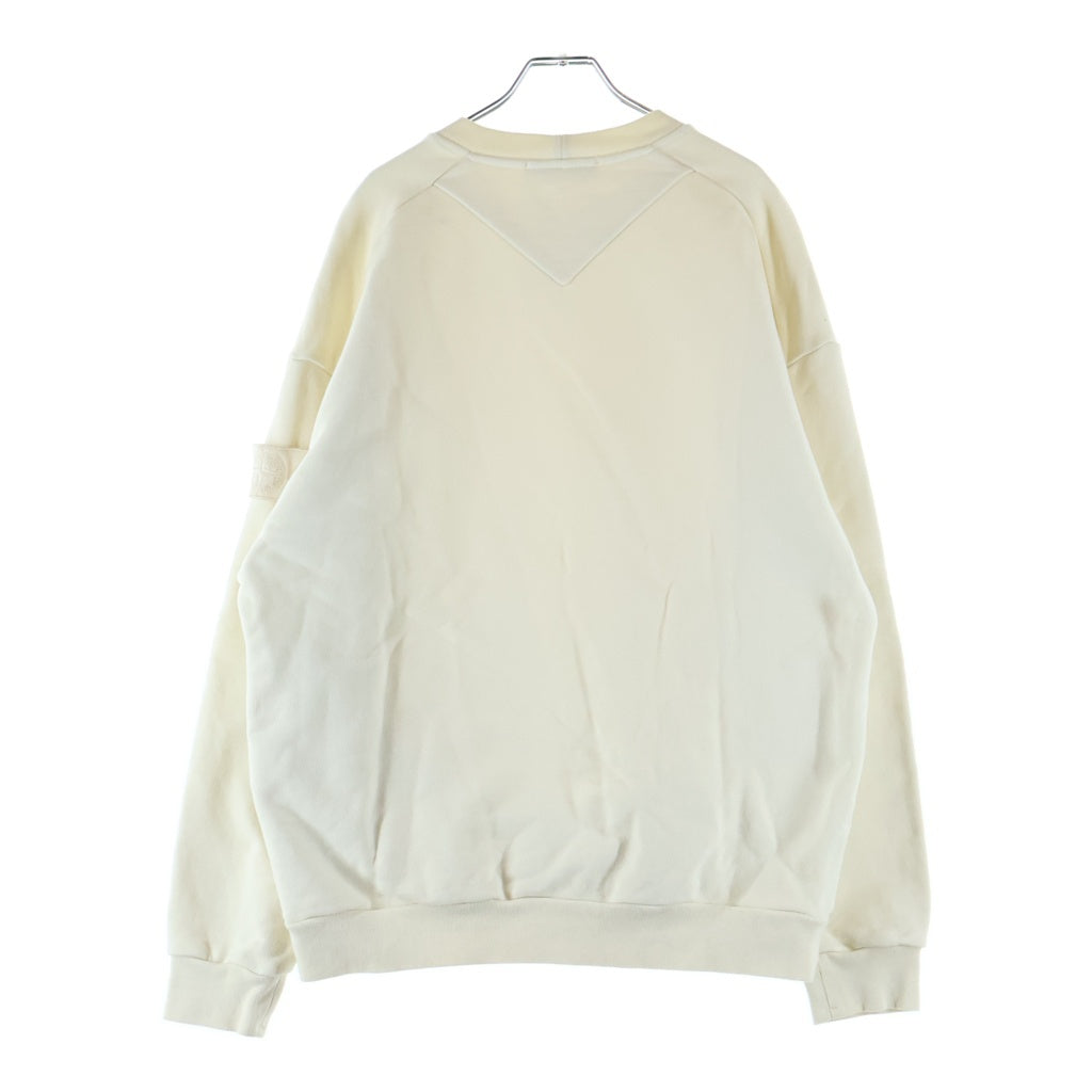 STONE ISLAND(ストーンアイランド) GHOST PIECE ゴーストピース ロゴワッペン クルーネックスウェットトレーナー アイボリー 7715633F3
