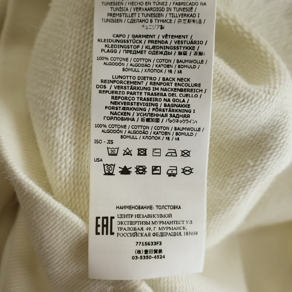 STONE ISLAND(ストーンアイランド) GHOST PIECE ゴーストピース ロゴワッペン クルーネックスウェットトレーナー アイボリー 7715633F3
