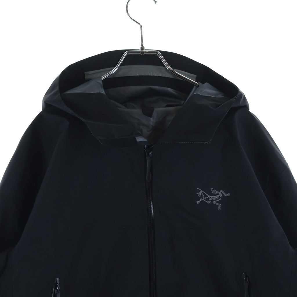ARC'TERYX(アークテリクス) BETA JACKET ベータ ロゴ刺繍 ナイロン ジップアップ ジャケット ブラック X000010513