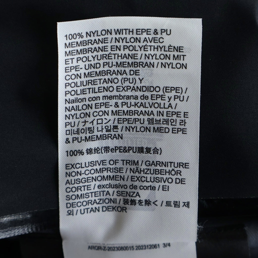 ARC'TERYX(アークテリクス) BETA JACKET ベータ ロゴ刺繍 ナイロン ジップアップ ジャケット ブラック X000010513