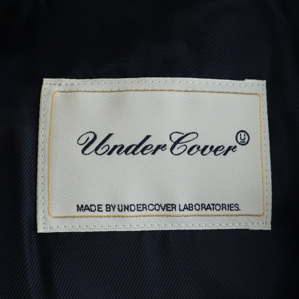 UNDERCOVER(アンダーカバー) ZIP DOUBLE RIDERS カウレザー ダブルジップ ライダースジャケット ネイビー レディース 08201
