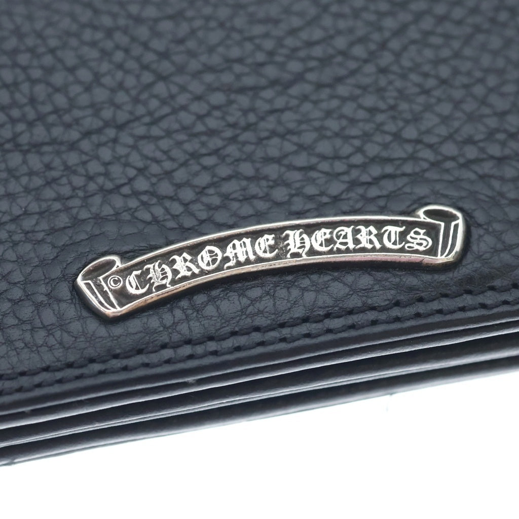 CHROME HEARTS(クロムハーツ) CARD CASE グロメット付き レザーカードケース ブラック