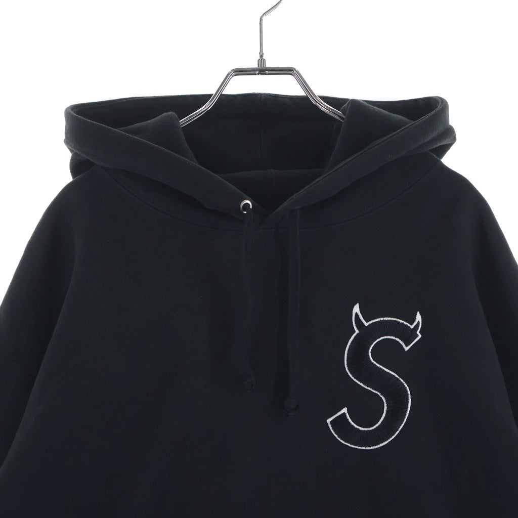 SUPREME(シュプリーム) 22AW Devil S Logo Hooded Sweatshirt デビル S ロゴ プルオーバースウェットパーカー ブラック