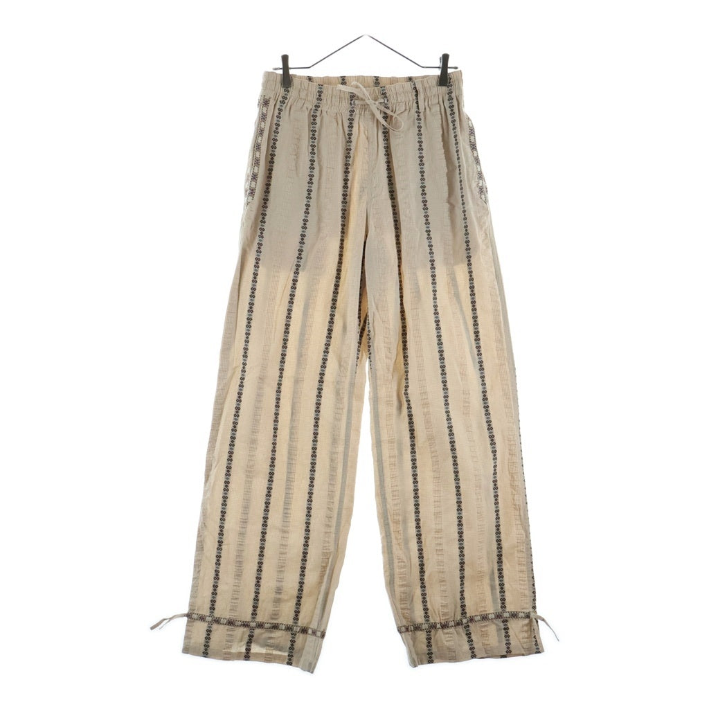SUGARHILL(シュガーヒル) 26SS TYROL DOBBY PANTS チロル ドビー ドローコード コットンパンツ ベージュ 26440304